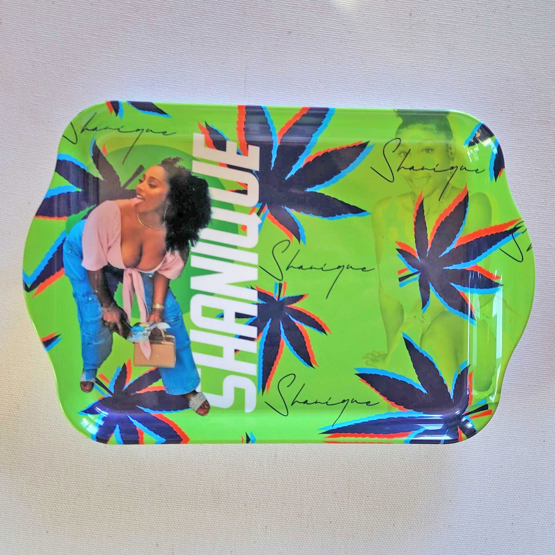 custom rolling tray - girlfriend photo on rolling tray