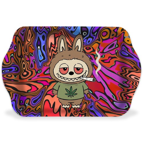 Psychedelic Labubu Rolling Tray