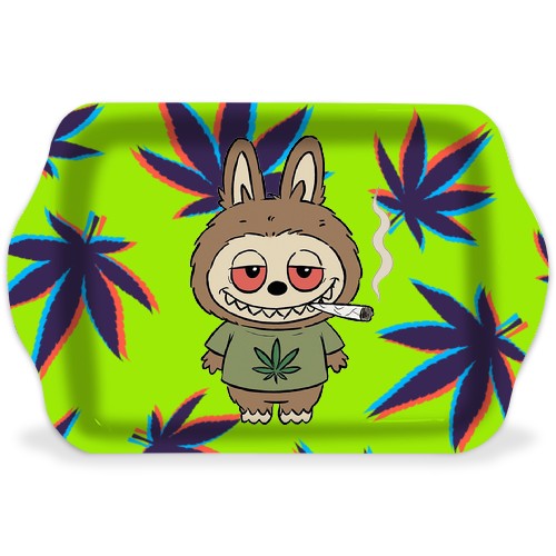 Green Labubu Rolling Tray
